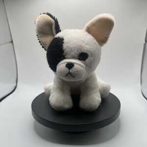 Ty Beanie Babies VelveTy Marcel the Dog 7" Plush Stuffed Toy White & Black Puppy